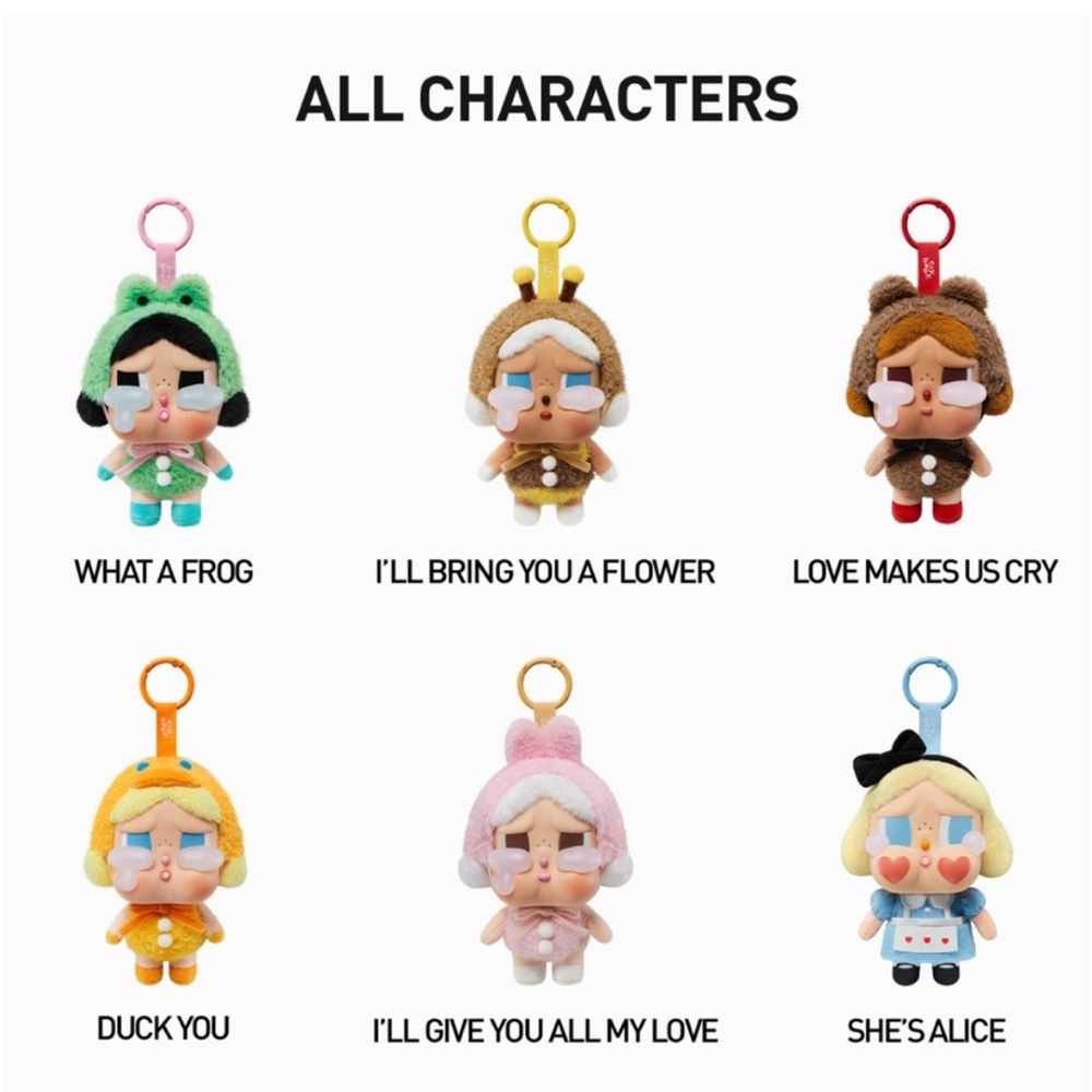 POP MART CRYBABY whole set | Crying Again Series-Vinyl Face Plush Set